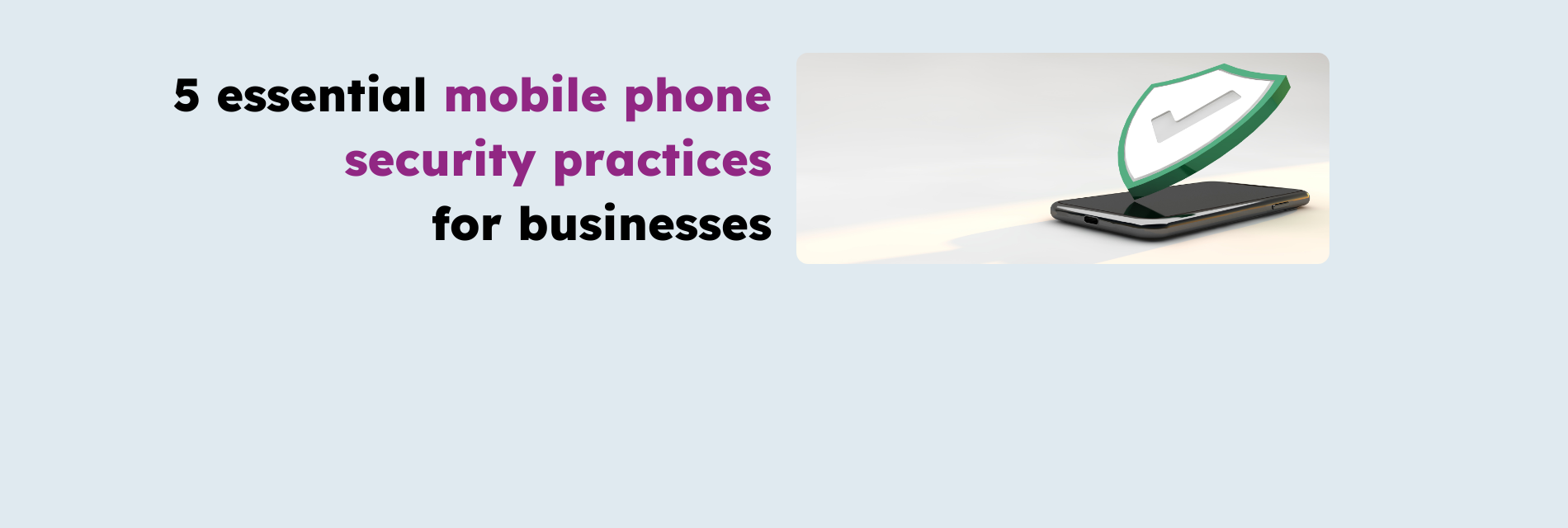 5 best mobile phone security practices landscape