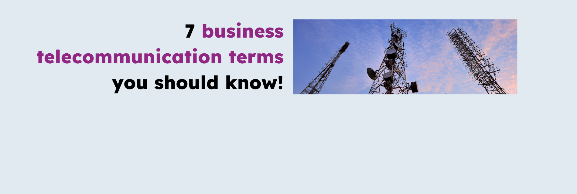 7 business telecommunications terms